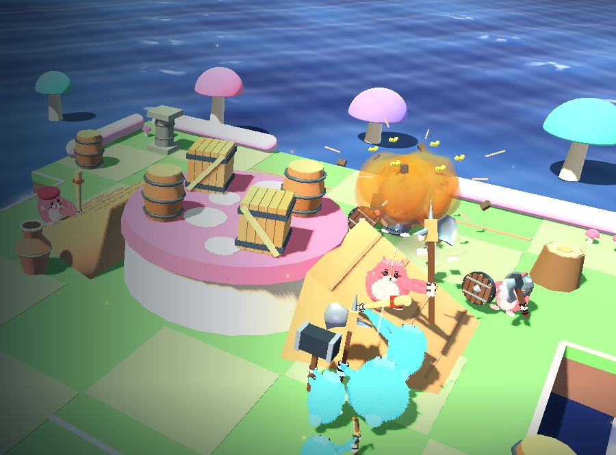 An explosion on the toadstool hill of Puffcap hollow